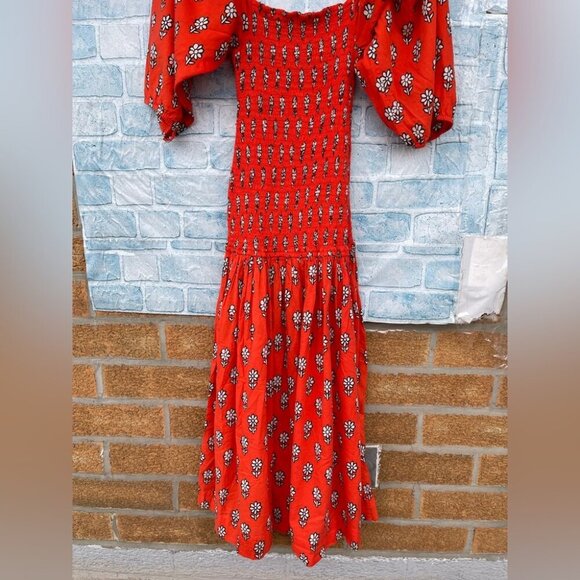 RHODE Harper Smocked Printed floral size xs - Picture 8 of 15